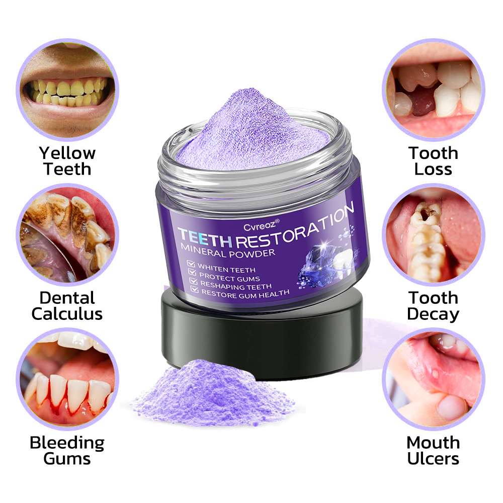 【Official Flagship Store】Cvreoz®TeethRestoration Mineral Powder(👩🔬✅ Tested, Trusted, and Dentist-Recommended) (🎁🎁Flash Sale - Don’t Miss Out)🦷🦷