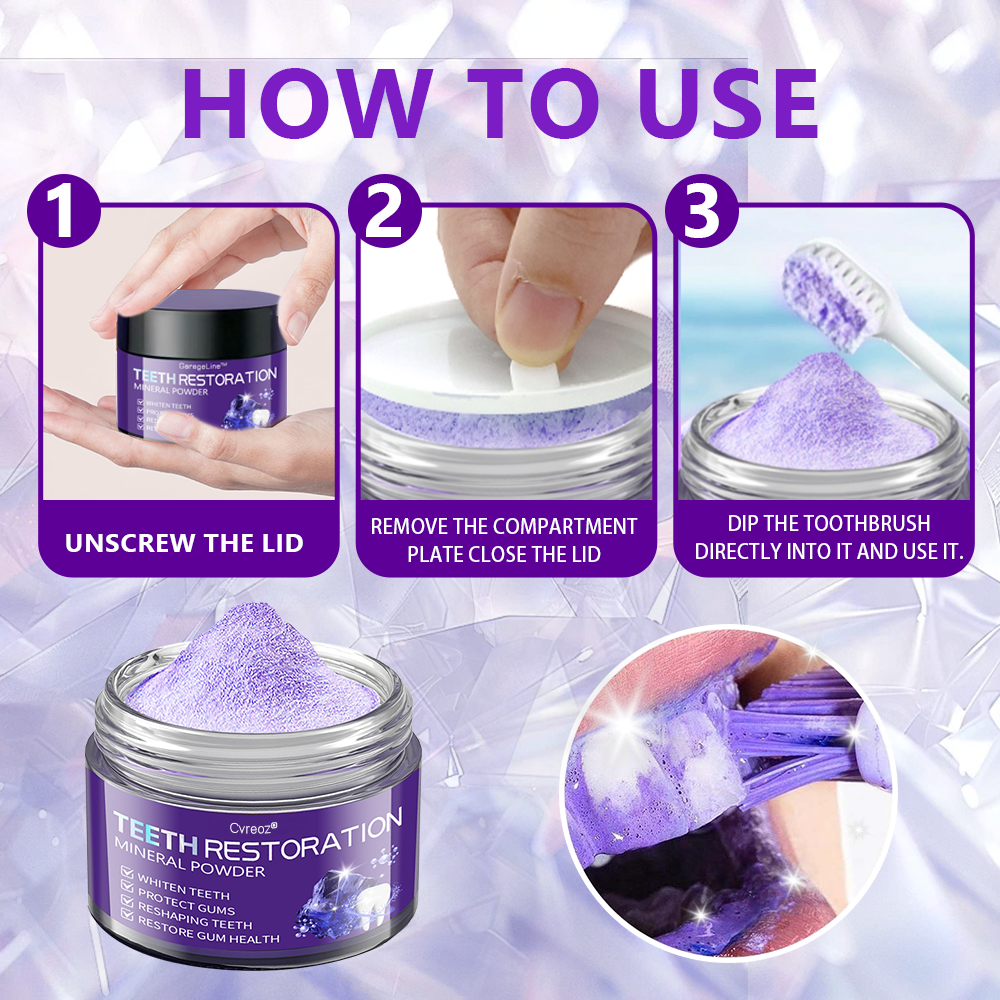 【Official Flagship Store】Cvreoz®TeethRestoration Mineral Powder(👩🔬✅ Tested, Trusted, and Dentist-Recommended) (🎁🎁Flash Sale - Don’t Miss Out)🦷🦷