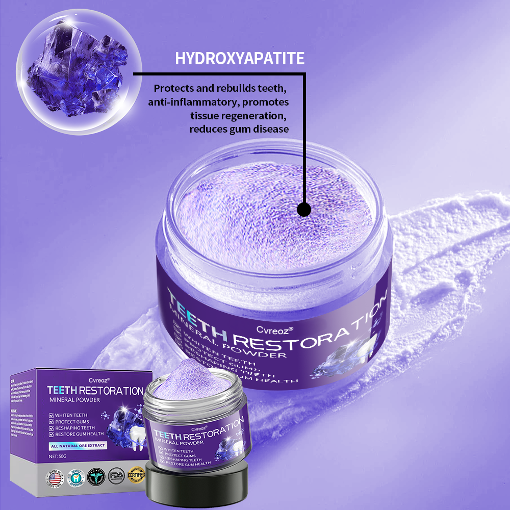 【Official Flagship Store】Cvreoz®TeethRestoration Mineral Powder(👩🔬✅ Tested, Trusted, and Dentist-Recommended) (🎁🎁Flash Sale - Don’t Miss Out)🦷🦷