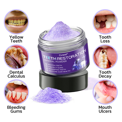 【Official Flagship Store】Cvreoz®TeethRestoration Mineral Powder(👩‍🔬✅ Tested, Trusted, and Dentist-Recommended) (🎁🎁Flash Sale - Don’t Miss Out)🦷🦷